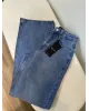 Medium Blue -Wide Fit Straight Jeans