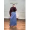 Medium Blue Denim Maxi Skirt