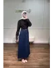 Dark Blue Denim Maxi Skirt Dark Blue Denim Maxi Skirt