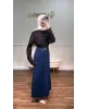 Dark Blue Denim Maxi Skirt Dark Blue Denim Maxi Skirt
