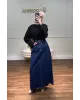 Midnight Blue Denim Skirt