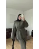 Khaki Button-Detail Set