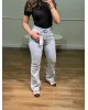 High Rise Ice Blue Flare Jeans High Rise Ice Blue Flare Jeans