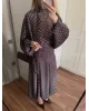 Polka Dot Bell Skirt Set – Dark Coffee
