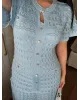 SANDRO SPARKLE DRESS – SKY BLUE