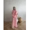 Soft Pink Layered Chiffon Set