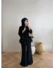 Navy Blue Layered Chiffon Set