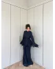 Navy Blue Layered Chiffon Set
