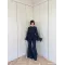 Navy Blue Layered Chiffon Set