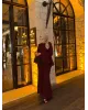 Burgundy Layered Chiffon Set