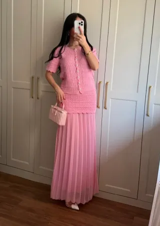 ZARA-Inspired Pink Tweed Set