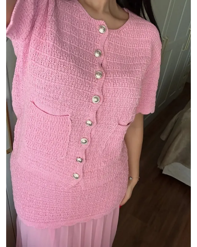 ZARA-Inspired Pink Tweed Set