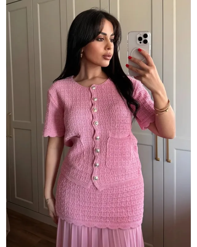 ZARA-Inspired Pink Tweed Set