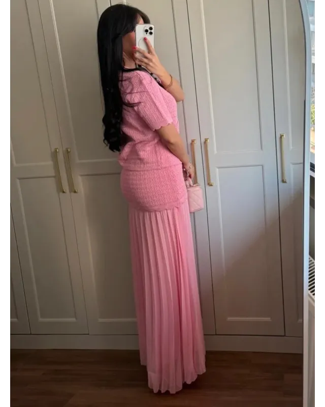 ZARA-Inspired Pink Tweed Set