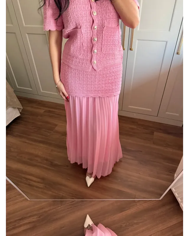 ZARA-Inspired Pink Tweed Set