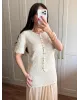 ZARA-Inspired Beige Tweed Set