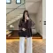 Coffee Front-Tie Kimono
