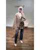 Olive Khaki Front-Tie Kimono