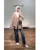 Olive Khaki Front-Tie Kimono