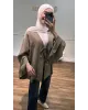 Olive Khaki Front-Tie Kimono