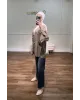 Olive Khaki Front-Tie Kimono