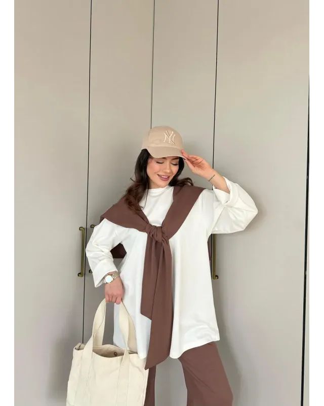 Aura Drape Set -Latte
