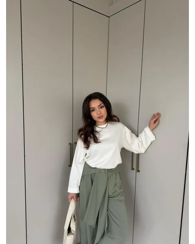 Aura Drape Set -Khaki