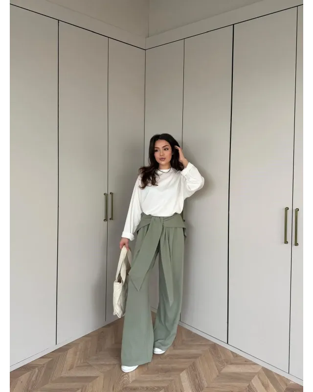 Aura Drape Set -Khaki