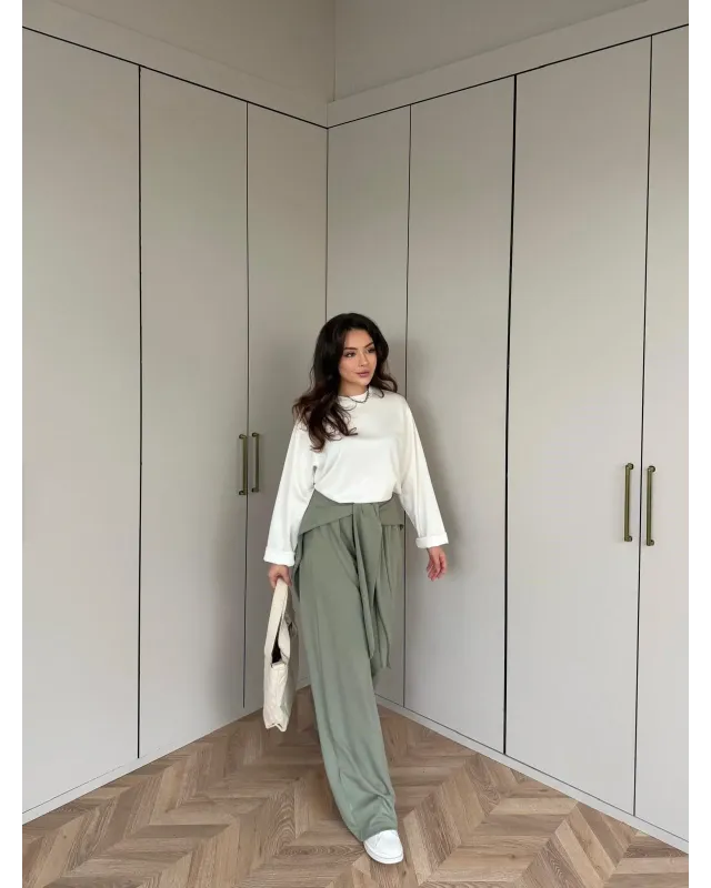 Aura Drape Set -Khaki