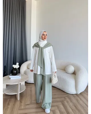 Aura Drape Set -Khaki