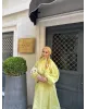Elegant Eid Statement Skirt Set – Yellow