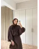 Elegant Eid Statement Skirt Set – Brown
