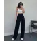 High Waist Palazzo Pants-Black