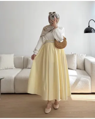 تنورة صيفية - اصفر