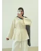 Buttoned Voile Shirt – Beige Buttoned Voile Shirt – Beige