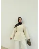 Buttoned Voile Shirt – Beige Buttoned Voile Shirt – Beige
