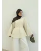 Buttoned Voile Shirt – Beige Buttoned Voile Shirt – Beige