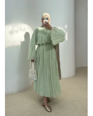 Bloom Dress – Aqua Green