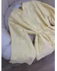 Soft Yellow lace Mandarin Collar Blouse Soft Yellow lace Mandarin Collar Blouse