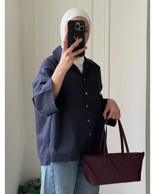 Oversized Navy blue Shirt Oversized Navy blue Shirt