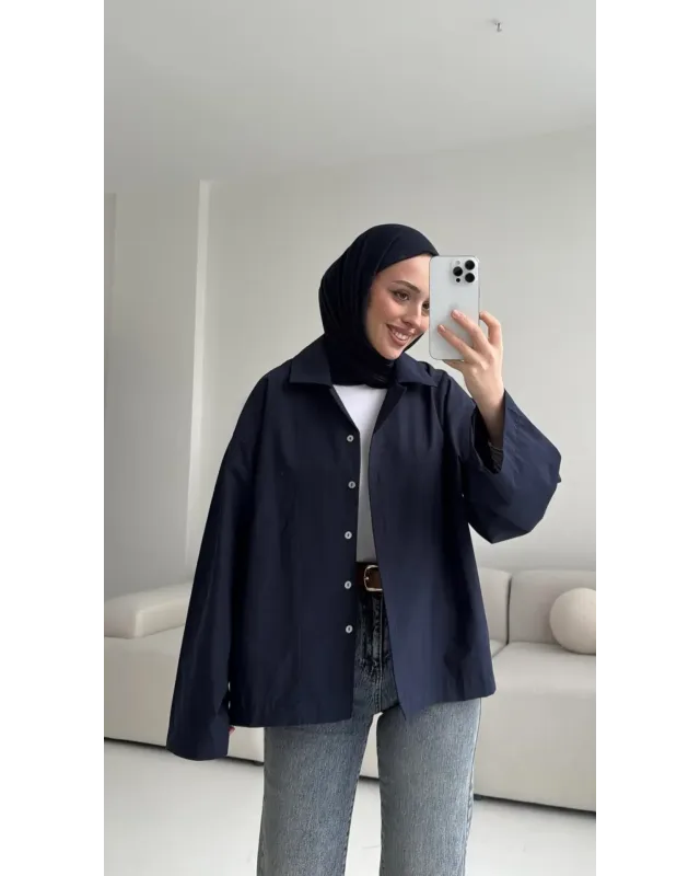Oversized Navy blue Shirt Oversized Navy blue Shirt