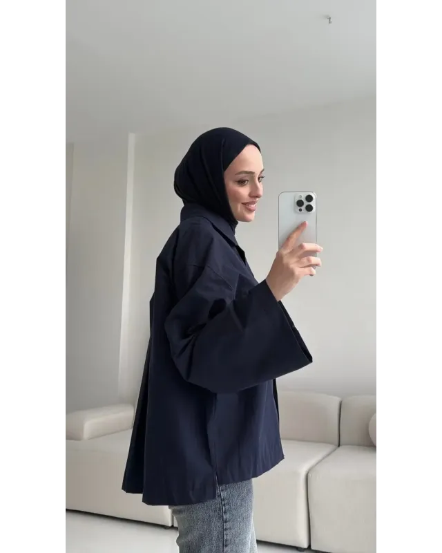 Oversized Navy blue Shirt Oversized Navy blue Shirt