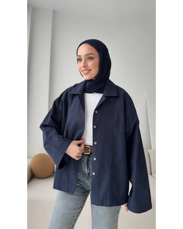 Oversized Navy blue Shirt Oversized Navy blue Shirt
