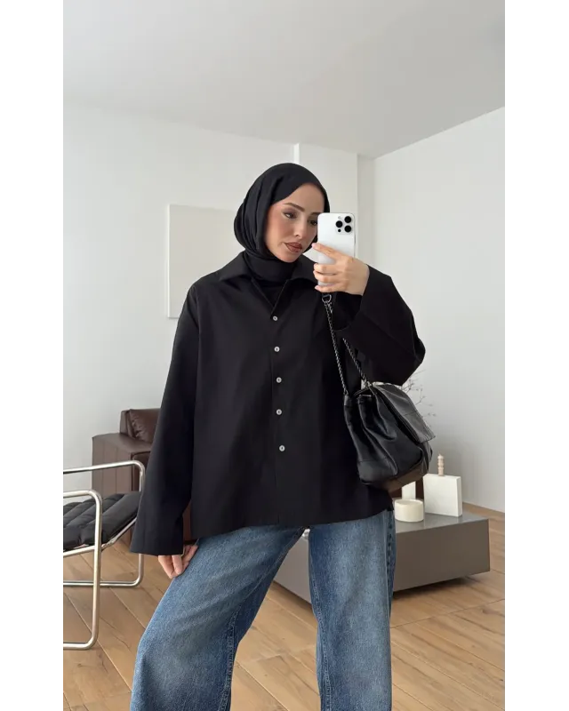 Oversized Black Shirt Oversized Black Shirt