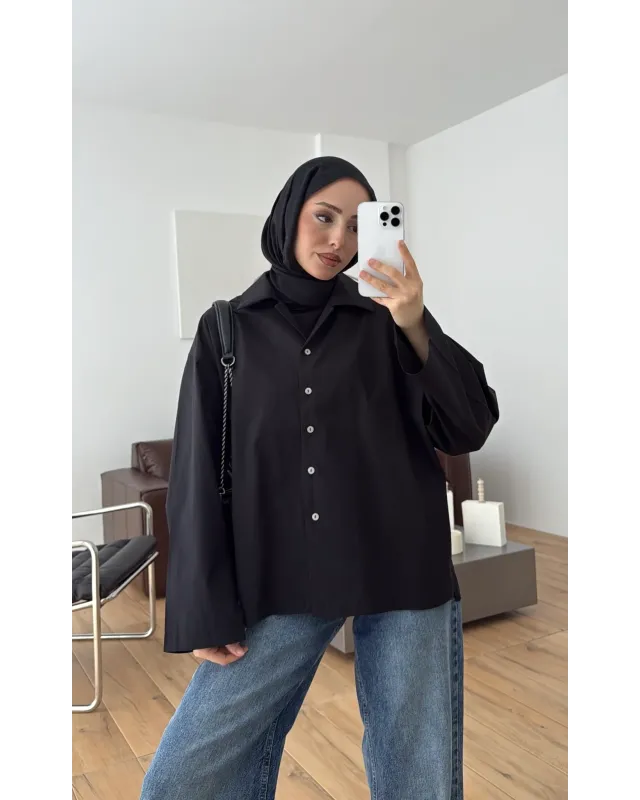 Oversized Black Shirt Oversized Black Shirt