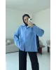 Oversized blue Shirt