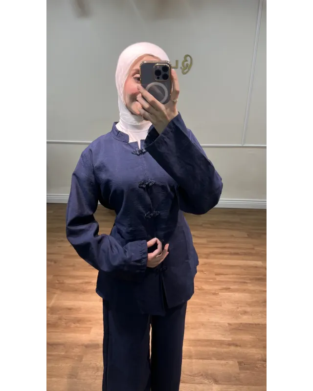 Korean Vibe Set - Navy blue