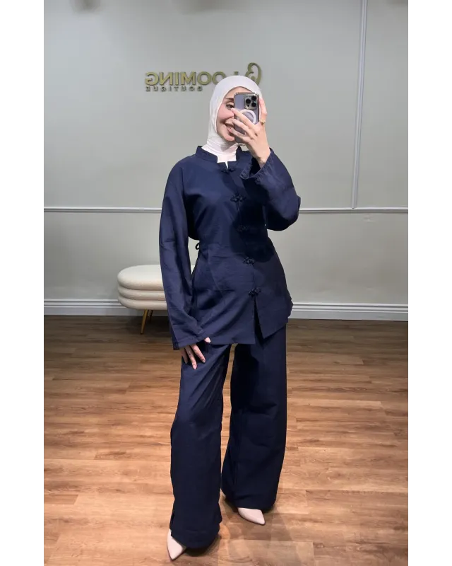 Korean Vibe Set - Navy blue