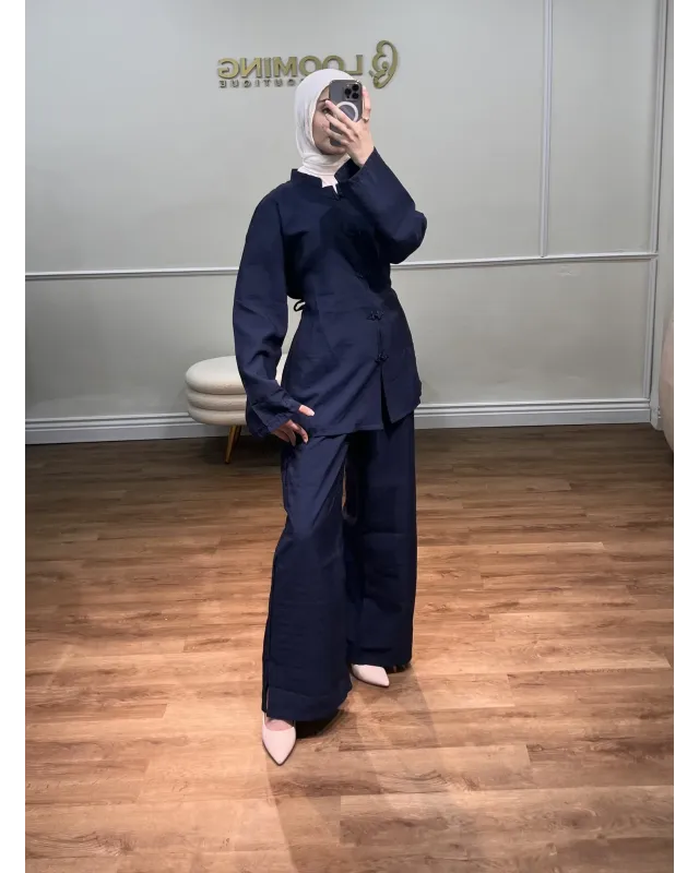 Korean Vibe Set - Navy blue