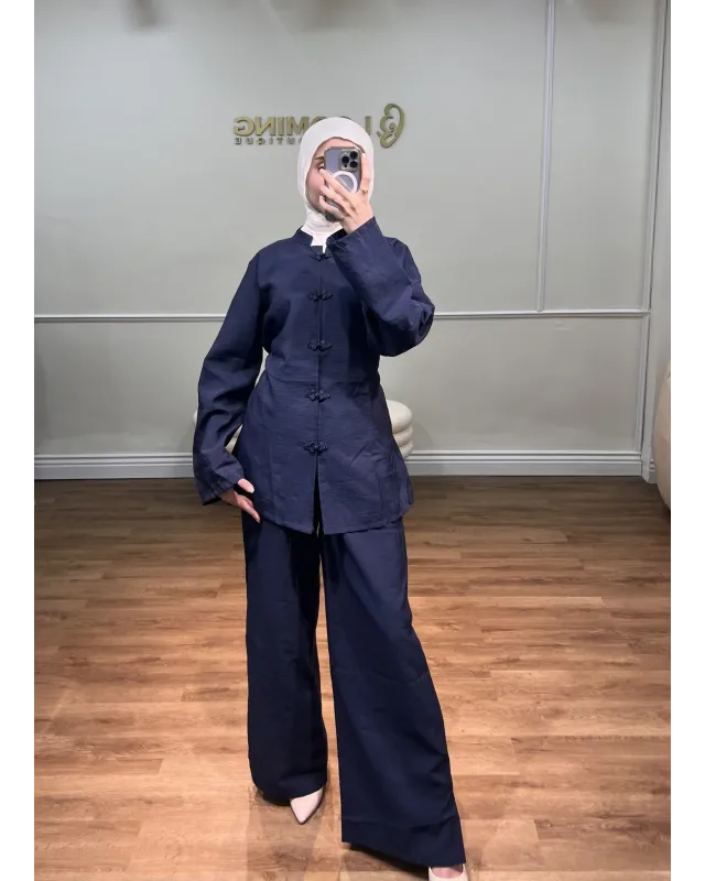 Korean Vibe Set - Navy blue